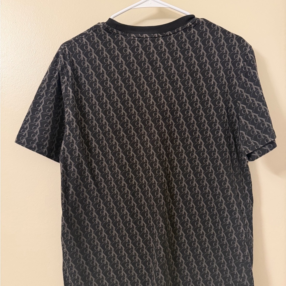 Calvin Klein Black and Gold Monogram Tee - Picture 4 of 4